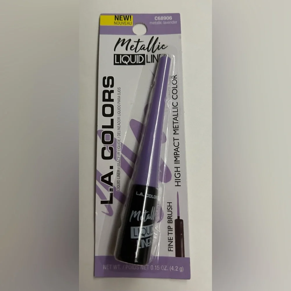 New L. A. Colors Metallic Liquid Liner Lavender Sealed